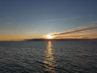 sunset at sea