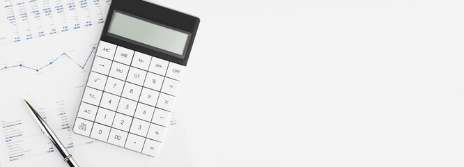 Calculator, Charts and Graphs spreadsheet paper. Finance, Accounting, Statistics and business...