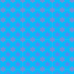 Estrellas rosas y moradas sobre fondo azul 01