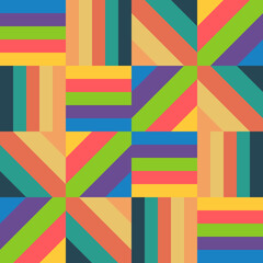 Rayas de colores formando cuadrados 01