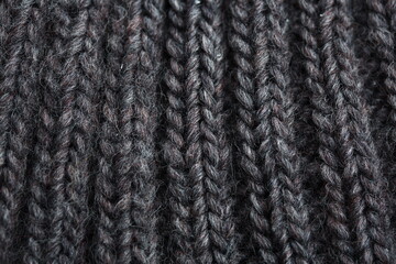Knitted wool up-close in detail.