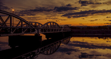 Obraz premium The historic Ferdinand Bridge