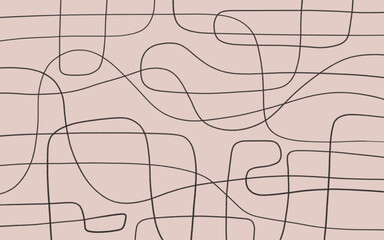 Colorful illustrated abstract line pattern background