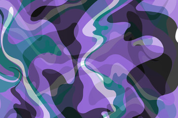 Composición textil de camuflaje en tonos friós