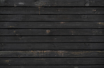 Wooden slats, texture of the surface of the picture of the wall lathing of wood in black color.