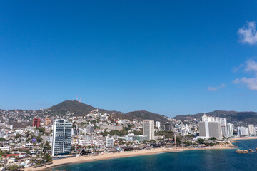 Naklejka na ściany i meble Bahía de Acapulco desde el Farallón del Obispo