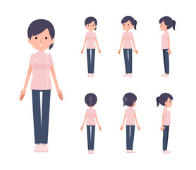 flat type medical staff woman_Doll