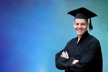 portrait of the student on graduation day