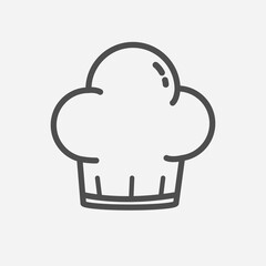 chef hat uniform isolated icon vector illustration design