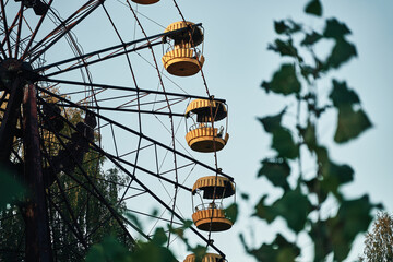 Chernobyl Ferries Wheel fairground - Autumn in Pripyat, Ukraine