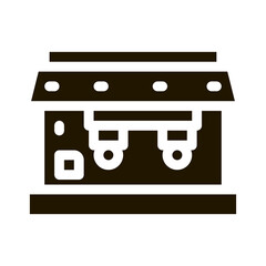 professional coffee machine glyph icon vector. professional coffee machine sign. isolated symbol illustration