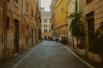 Fototapeta na wymiar Streets of Rome
