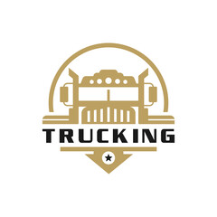 Transport Truck Shield Logo