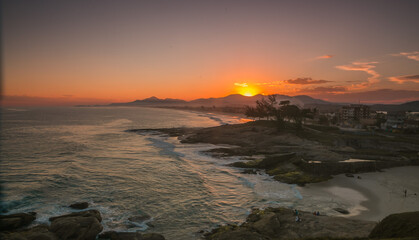 Obraz premium sunset at the beach