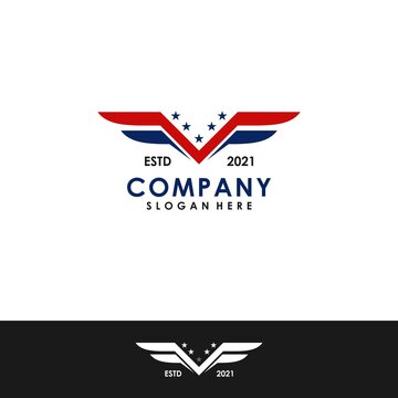 Aviation Or Veteran Logo Design Vector