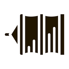 fishing net glyph icon vector. fishing net sign. isolated symbol illustration