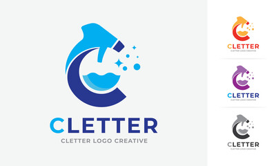 Colorful Premium C letter logo template