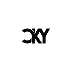 cky letter original monogram logo design