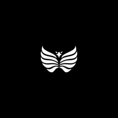 Abstract Illustration of the Eagle logo design template, Falcon icon Vector