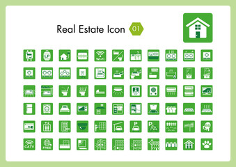 不動産　設備アイコン　Real Estate Icon 01