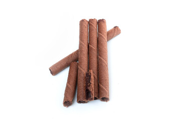 cinnamon sticks isolated on white