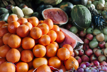 fruits and vegetables at market