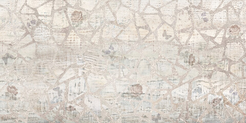 Seamless mosaic pattern background on a cream stone background. Suitable for textiles and wallpapers.
