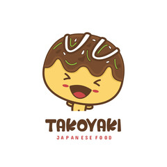 Takoyaki mascot illustration