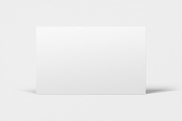 Blank customized white business card