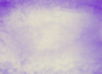 Color sky with clouds as background. Watercolor