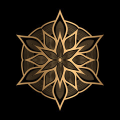 Luxury mandala background with golden arabesque pattern Arabic Islamic east style. Decorative mandala for print, poster, cover, 