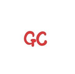 GC initial handwriting logo for identity