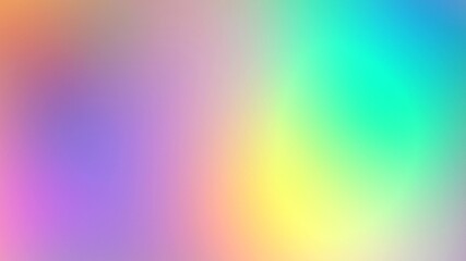 Abstract multicolored iridescent background for holiday party. Soft rainbow color holographic iridescent gradient. Hologram glitch. Light through a prism and smoke