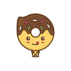 cute donuts characters
