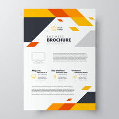 Flyer brochure design template size A4, creative cover