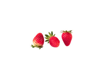 strawberry on white background