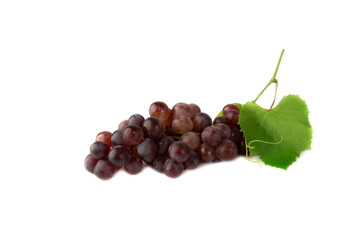 bunch of grapes isolated on white