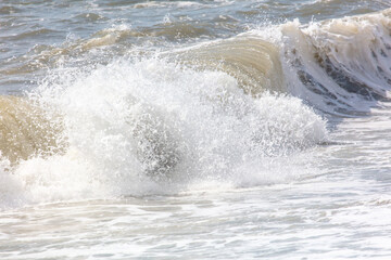 Wave on the seashore as a background.