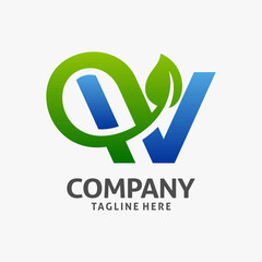 Letter W leaf logo design