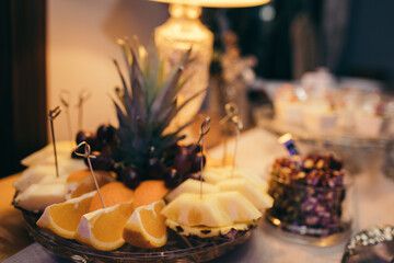 A close up of a slice of cake on a table