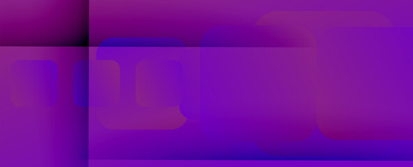 Fototapeta premium Square shapes composition geometric abstract background. 3D shadow effects and fluid gradients. Modern overlapping forms