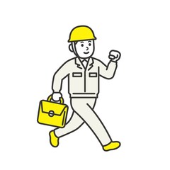 工事現場で作業をしている人たち