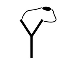 Slingshot Danger Toy Isolated on White Background 