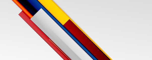 Multicolored lines background. Design template for business or technology presentations, internet posters or web brochure covers