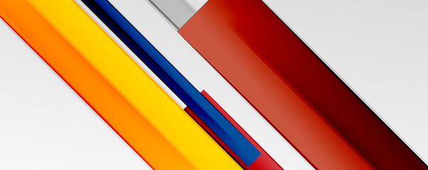 Multicolored lines background. Design template for business or technology presentations, internet posters or web brochure covers