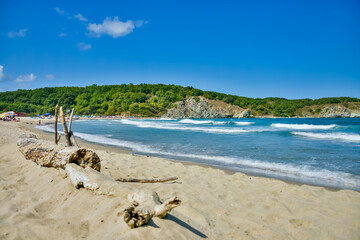 Wild sandy beach on the Black Sea, Bulgaria
