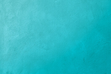 Turquoise color Concrete wall texture background.