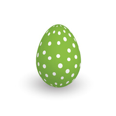 Colorful 3D realistic Easter egg