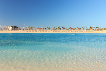 Lockdown in Paradise, empty beach on a tropical island