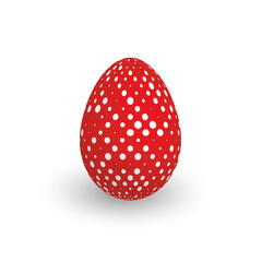 Colorful 3D realistic Easter egg